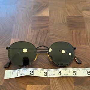 Giorgio Armani Black and Blue Round Sunglasses